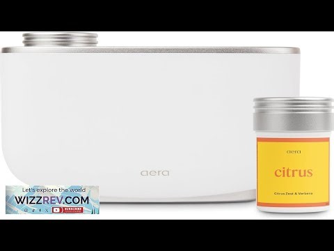 AERA Smart Home Fragrance Diffuser and Citrus Scent Refill Bundle Alexa