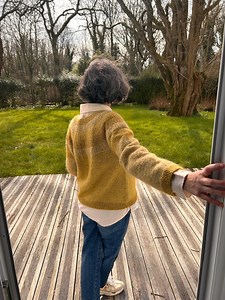 ANKER'S SWEATER: Pull jaune dégradé en laine, alpaga et Mohair. - Etsy France