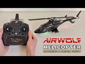 AirWolf - Scale RC Helicopter | Unboxing and Maiden Flight | Banggood