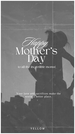 Here's to the wonderful women who have chosen love, kindness, and compassion to guide us through life, and embraced the role of motherhood in its truest sense. Happy Mother's Day from YELLOW! #YELLOW #HappyMothersDay | YELLOW
