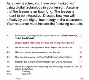 ### Digital Technology in the Classroom: Lesson Planning**4.1... | Filo