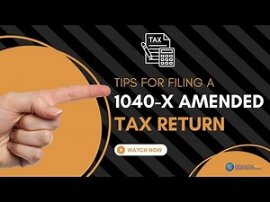 Filing an amended return with Form 1040 X