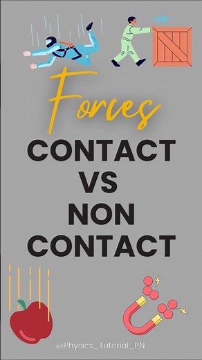 Forces: Contact vs Non-Contact! #forces #physicsconcept #contact #noncontact