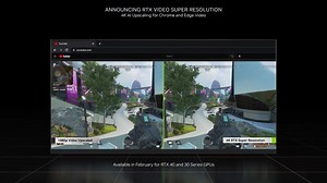 With RTX Video Super Resolution, NVIDIA GeForce United Kingdom RTX 40 and 30 Series GPU users can tap AI to upscale lower-resolution content up to 4K, matching their display resolution. The AI removes blocky compression artifacts and improves the video’s sharpness and clarity. Find out more below: | Scan Computers UK