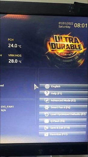 BIOS on GIGABYTE H610M H V2 Motherboard