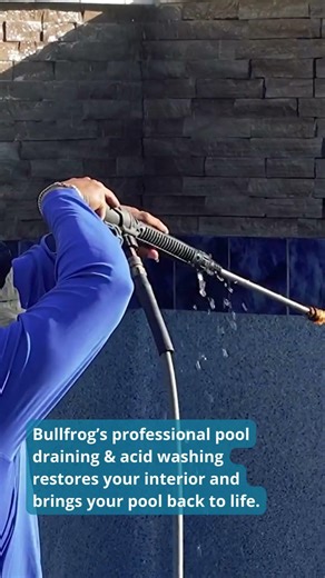 Bullfrog Pool Tile Cleaning | Pool Draining and Acid Wash