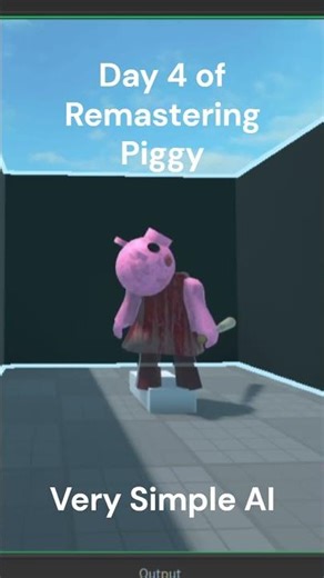 Day 4 of Remastering Piggy (Bot AI) #gamedev #roblox #robloxpiggy #piggyreincarnated #robloxgamedev