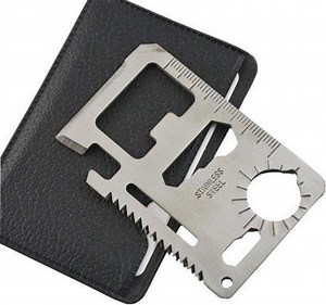 TechTec Credit Card Multi Tool - 11 functies - Pinpas formaat - RVS | bol