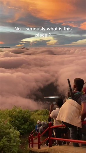 🌄 Explore Adam's Peak in Sri Lanka, a sacred mountain renowned for its stunning sunrise views and the legendary footprint at its summit! 🌅 Embark on a spiritual journey and witness the breathtaking beauty that awaits at the top. Don't miss this unforgettable experience! #AdamsPeak #SriLankaAdventure#ceylon_path_tours #peak #mountain