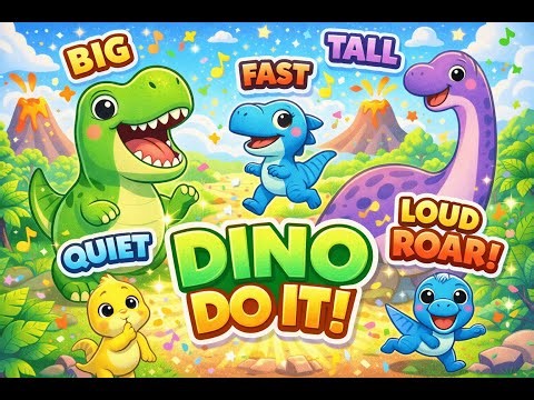 Dinosaur song and dance part2 | T-Rex stomp stomp stomp | Rhyme for kids