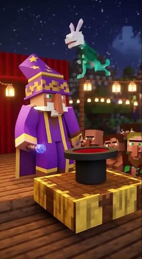 Minecraft MAGIC SHOW! 🪄✨ Epic Animation #Shorts
