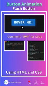 Create a Professional Animated Flush Button | HTML and CSS #html #css