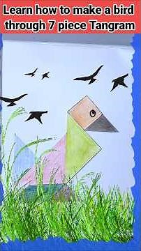 Learn how to make a Bird 🐦 through 7 piece Tangram || ‪@neetatutorials‬