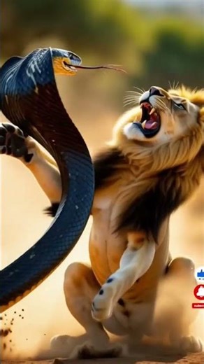snake Vs lion #shorts #snake #lion #animalshorts #wildanimals #vrial