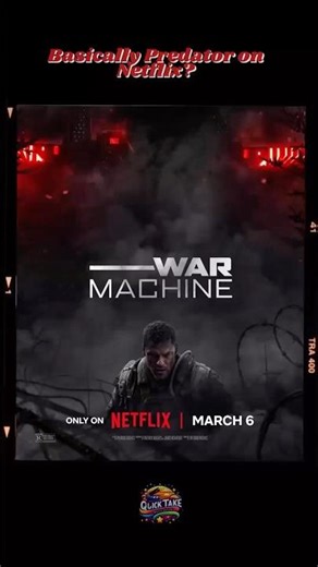 War Machine - Predator Meets Sci-Fi Action 🦾💥 #WarMachine #Netflix #Shorts