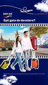 📢 Anunț din partea echipajului DAN AIR: Toate zborurile DAN AIR sunt acum la preț redus! Te așteaptă 3 zile cu reduceri de 15% la toate zborurile noastre. Tu ți-ai făcut planurile de vacanță?✈️🌍 | DAN AIR