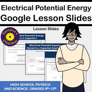 Electrical Potential Energy in a Capacitor Lesson Slides for High School Physics