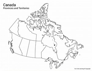 Printable Blank Canada Maps | Provinces and Territories | Label and Identify | Geography Lesson | No Prep Worksheets - Etsy Australia