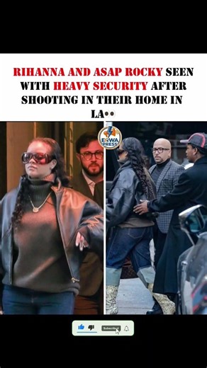 Rihanna & ASAP Rocky Seen With HEAVY Security After LA Home Shooting 🔒 #rihanna #asaprockynewstoday