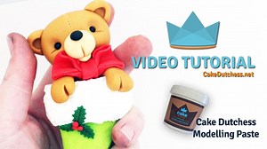 62K views · 1.2K reactions | Finally got time to finish this tutorial of a Teddy Bear in Christmas Stockings, hope you like it! You can find Cake Dutchess Modelling Paste at various big retailers and on our website CakeDutchess.net | Clayfully Cute | Facebook