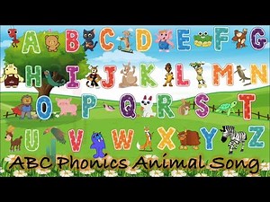 ‘Alphabet Animals’ | ABC phonics animal song kids | Baby animal song | A-Z animal phonic song