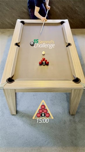 A Split Second Too Late! | 15 Second's 8 Ball Challenge 🎱⏱️ | #pool #billiards #shorts