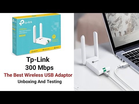 Tp-Link 300 Mbps High Gain Wireless USB Adaptor TL-WN822N Unboxing And Testing