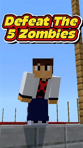 Minecraft But Deafet The 5 Zombies TWIST #minecraft #shorts #minecraftshorts #minecraftbut