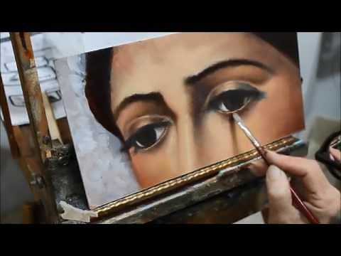 Cómo pintar ojos al oleo - Tutorial