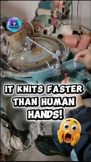 This Machine Knits Sweaters in One Continuous Loop! #shorts
