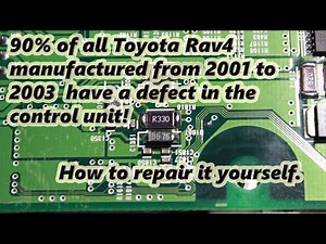 Repair ECU Toyota RAV4 manufactured from 2001 to 2003.90% of all Toyota Rav4 have a defect ECU.
