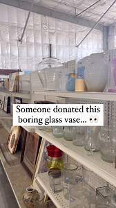 1.1M views · 7.3K reactions | Thrift stores are overloaded with cheap glass vases, it was so fun redoing this one! #diy #diyprojects #thrifting #thrifted | Breeya Shade | Facebook
