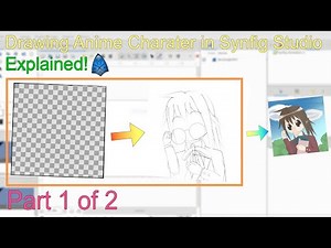 How I Draw Anime Characters in Synfig Studio - Part 1: Sketch and Linearts