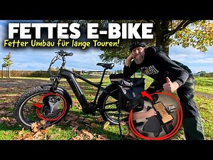 FETTES MONSTER E-BIKE! 🤩🤩 Satteltaschen hinten und vorne für die Tour - ‪@Mokwheel-de‬ Basalt 2.0,