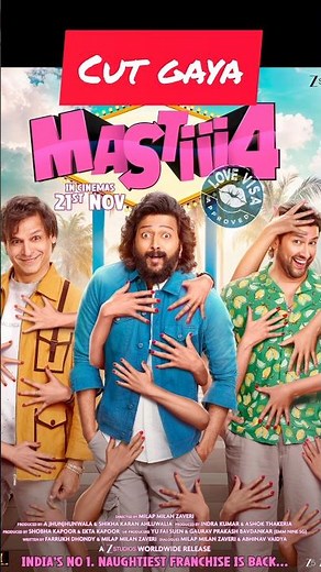 Mastiii 4 Trailer | Riteish, Vivek, Aftab | Brainfuell