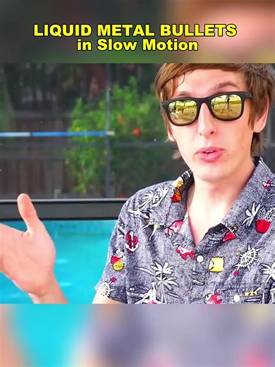 LIQUID METAL BULLETS in Slow Motion #fyp #fouryou #LIQUID #BULLETS #Motion