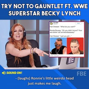 Becky Lynch just won the first female WWE Wrestlemania main event, but can she handle the Try Not Laugh Gauntlet?? | People Vs Food By React