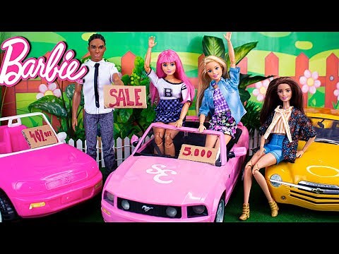 Barbie Gets A New Car Story - Titi Toys & Dolls