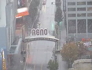 1K views · 1.3K reactions | Snowing in downtown Reno! The Winter...