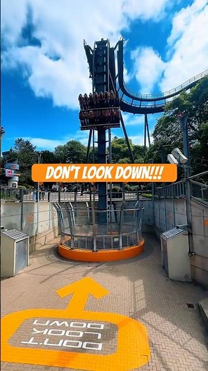 Oblivion Drop at Alton Towers 😳 | World’s First Vertical Dive Coaster!