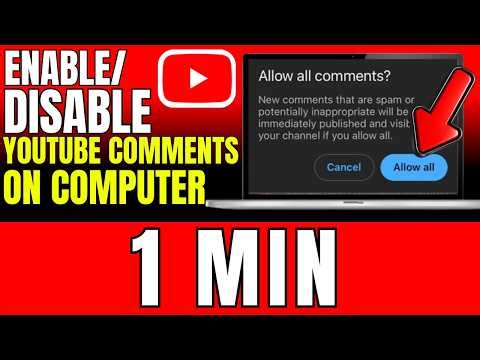 How To Enable/Disable YouTube Comments On A Computer (2026)