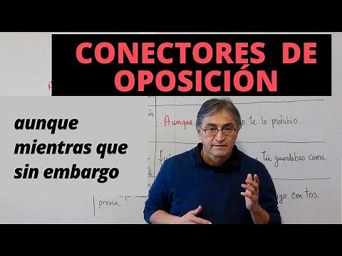 Spanish: opposition connectors