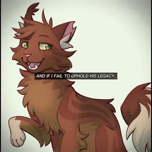 Squirrelflight just wants to make her father proud 😭 I bet she will not my art in photos!