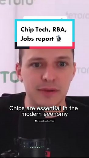 🎙️ On the podcast this week Chip tech, RBA rate hikes and the latest jobs report. 🔗 Full episode in bio #investing #chips #technology #gaming #AI #podcast #etoro #marketupdates #inflation