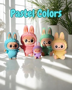 Pastel Easter Bunny Cake Topper: 3D Printed Figurine - Etsy