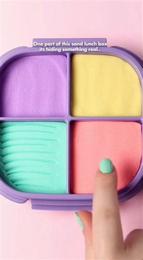 What’s Hidden Inside This Kinetic Sand Lunch Box? 🍱✨ ASMR Surprise Reveal