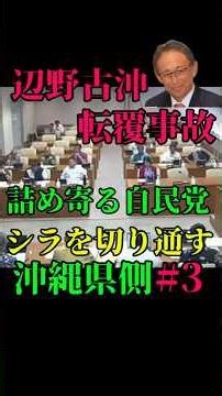 【沖縄県議会の闇】#3辺野古沖転覆事故、詰め寄る自民党 他人事を貫き通す沖縄県側#辺野古 #沖縄県議会