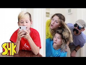 THE SLEEPOVER Surprise Babysitter Challenge! SuperHeroKids Funny Family Movie Night Videos