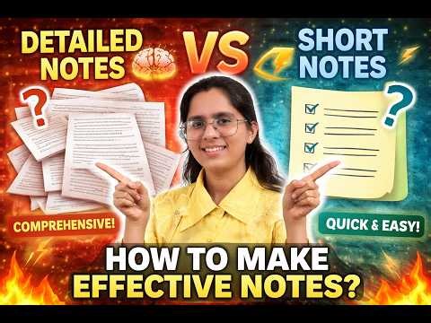 👉 Short Notes vs Detailed Notes ⚡ Biggest Mistake Students Make! | Krishna Education Center | #study