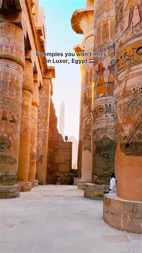 Exploring Luxor felt like stepping into a living history book, each temple has its own energy, architecture, and story. Here are six temples you shouldn’t miss when visiting Luxor 👇 1. Karnak Temple The largest temple complex in Egypt, even bigger than some ancient cities. The Hypostyle Hall with its 134 massive columns is insane, it truly feels like entering another world. 2. Temple of Hatshepsut The temple of the most powerful female pharaoh. Its iconic terraces built beneath towering cliffs 